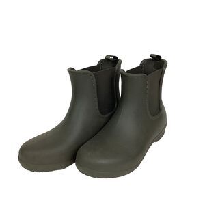 Crocs Freesail Chelsea Boots - Women's Sz 6 - Olive Green Rain Boots - 204360